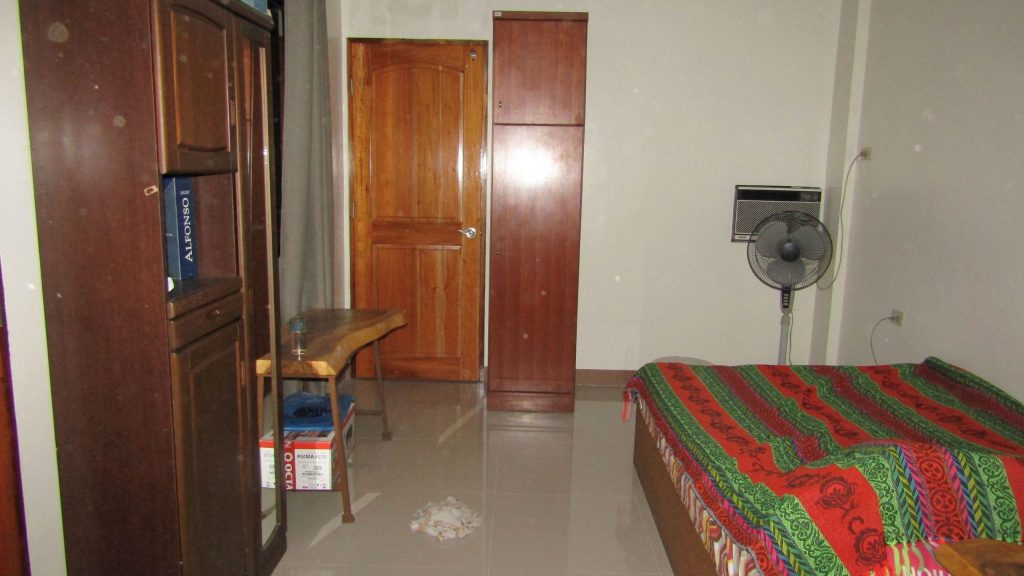 Carol and Arthur's room in their new house in Cabuyao, Laguna.
