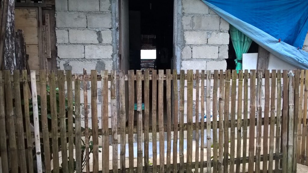 A typical house in Cagbalete Island is made of cement blocks and galvanized iron (GI) roofing.