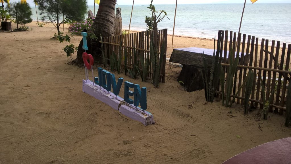 Inside "Joven's Blue Beach" resort situated in the east side of Cagbalete Isalnd.