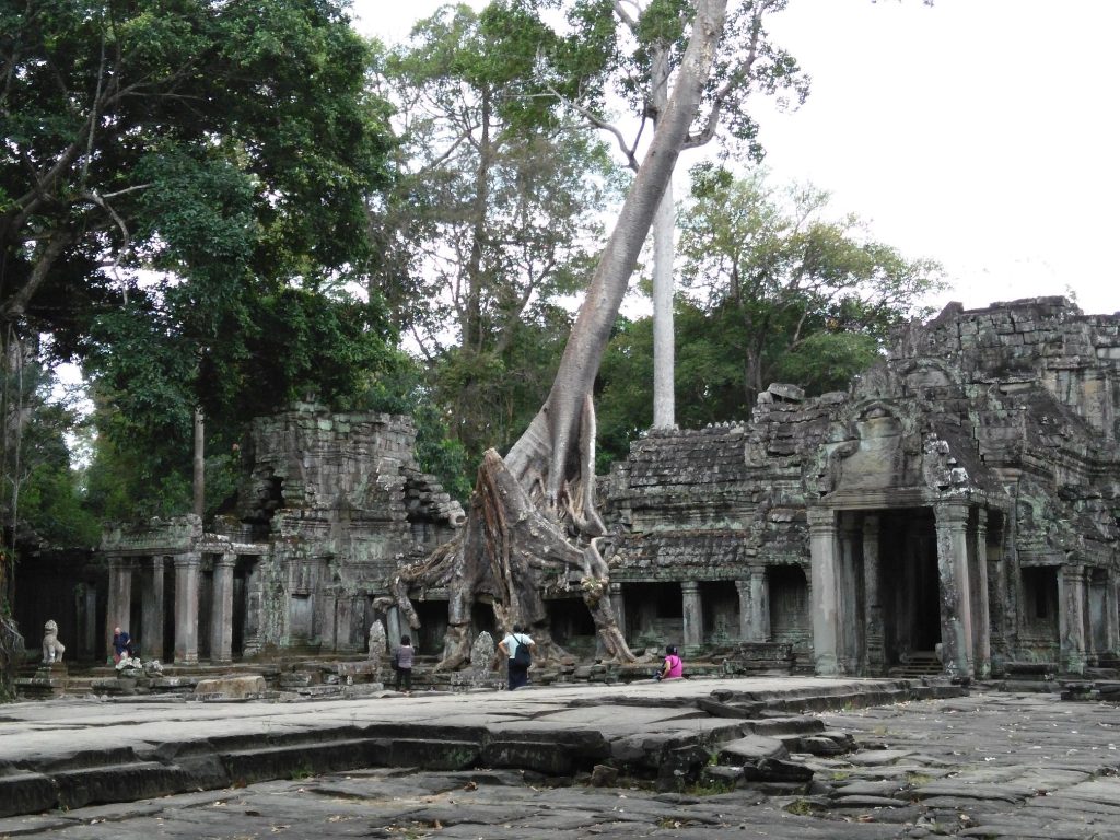 Inside Preah Khan situated in the northeastern part of the complex.