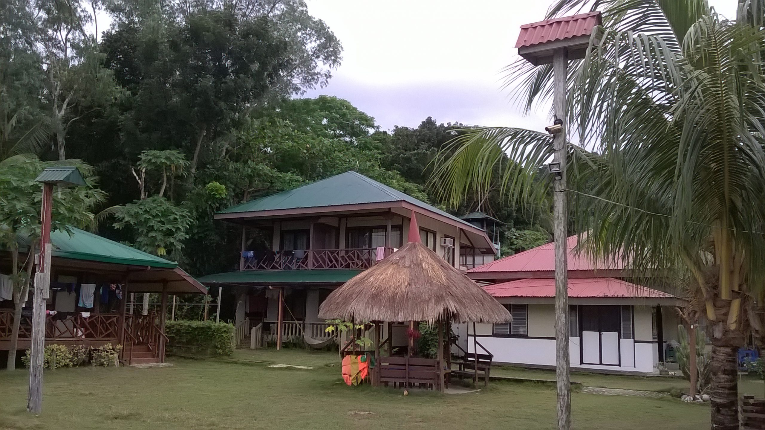 Resort guests will gather around the lawn before they embark on their 'island hopping' tours.