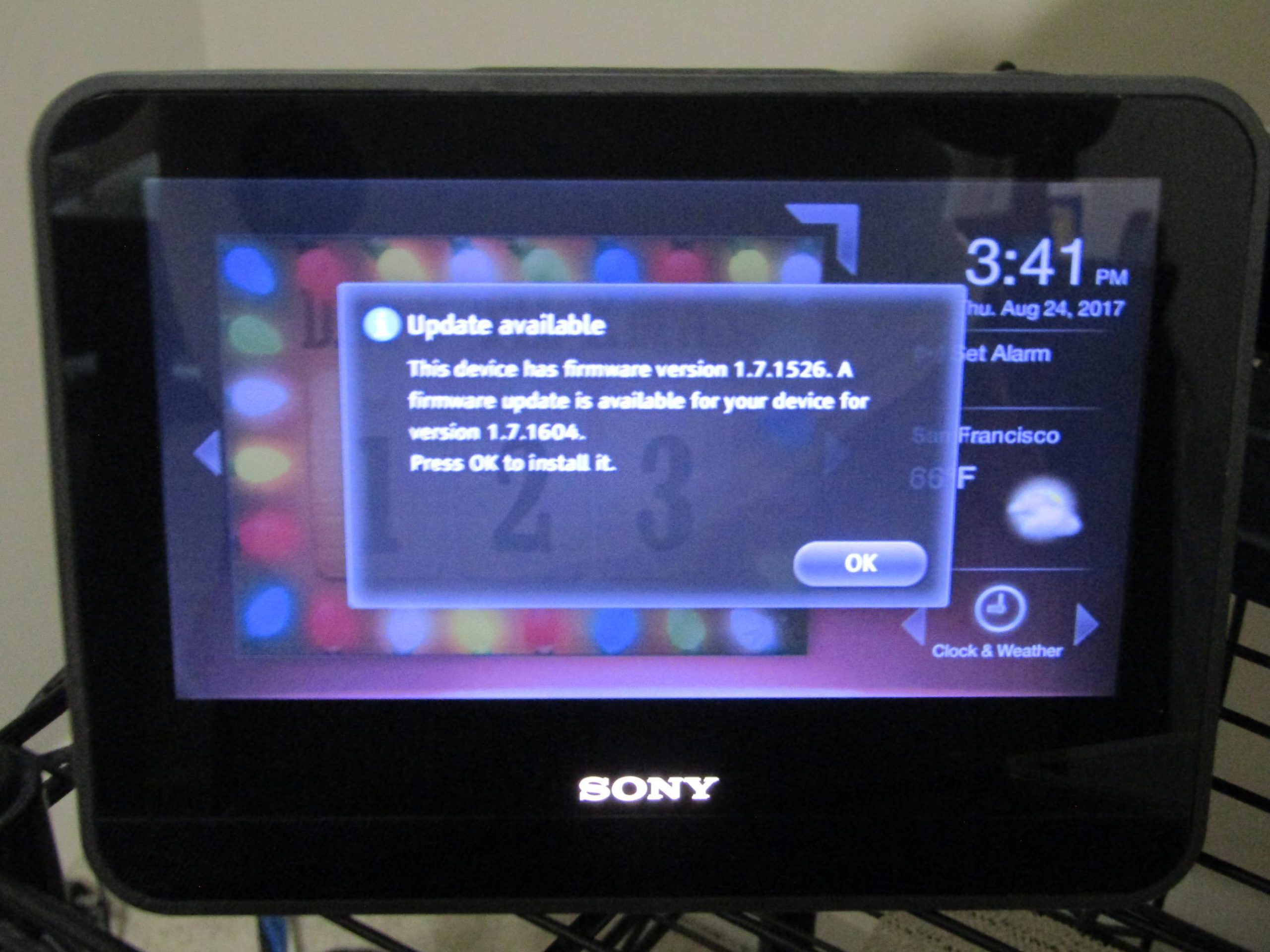 Sony officially rendered all Sony Dash units non-functional by deploying firmware update v1.7.1604 in July 2017.